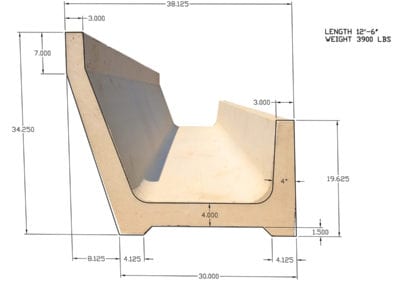 Feed-Bunk-3D-Drawing-Profile