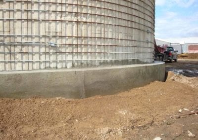 silo repair fresh cement base